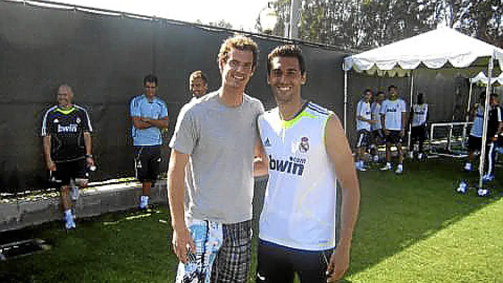Arbeloa, con el tenista escocés Andy Murray