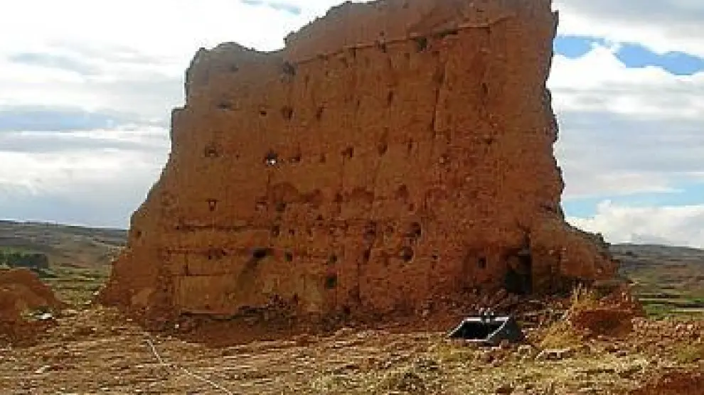 Vista de los restos del castillo.