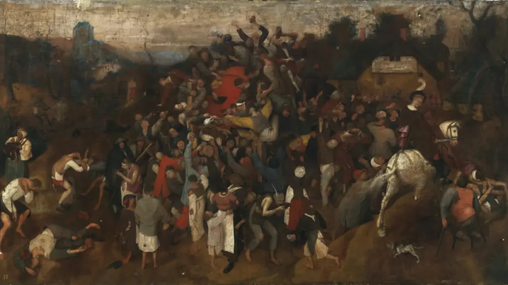 'El vino de la fiesta de San Martín'. Pieter Bruegel el Viejo