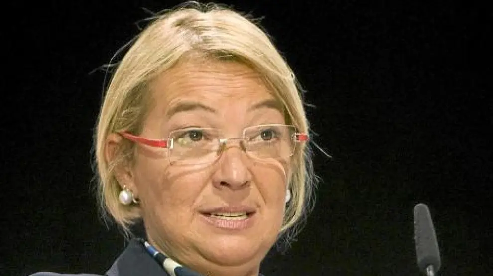 La candidata socialista a la presidencia de Aragón, Eva Almunia.