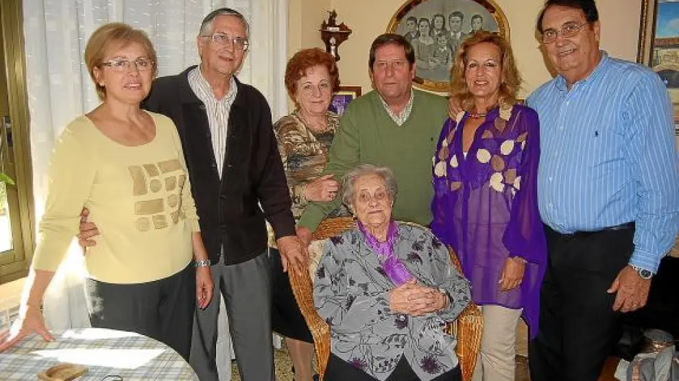 Victoria Monter celebrará mañana con su familia su centenario.
