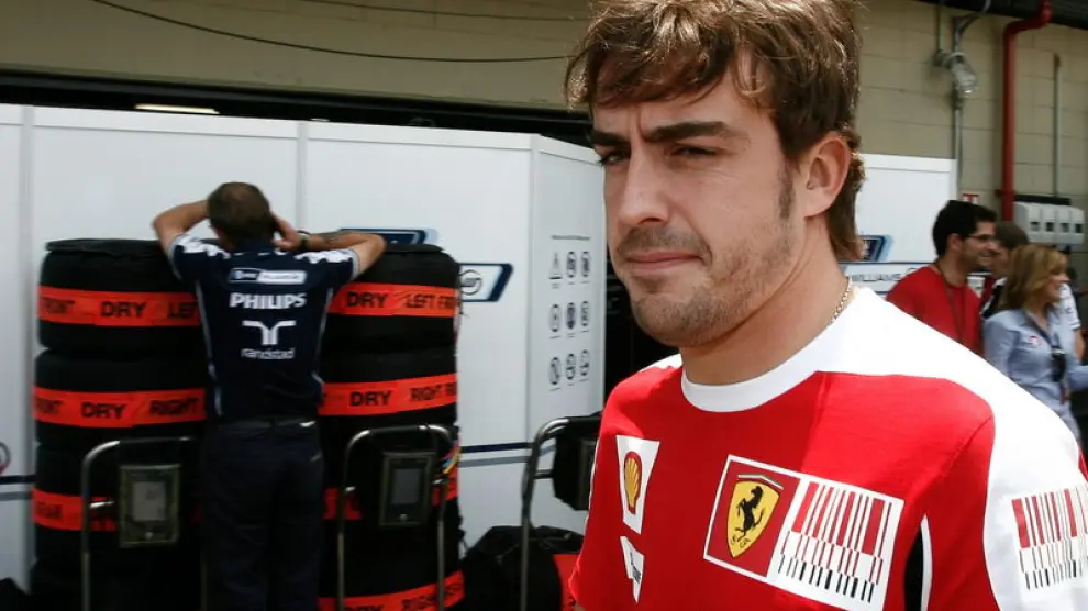 Alonso en Interlagos.