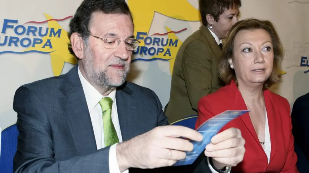 Mariano Rajoy junto a Luisa Fernanda Rudi