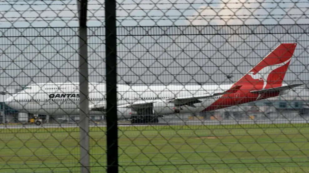 Un Boeing 747 de la compañía australiana Qantas