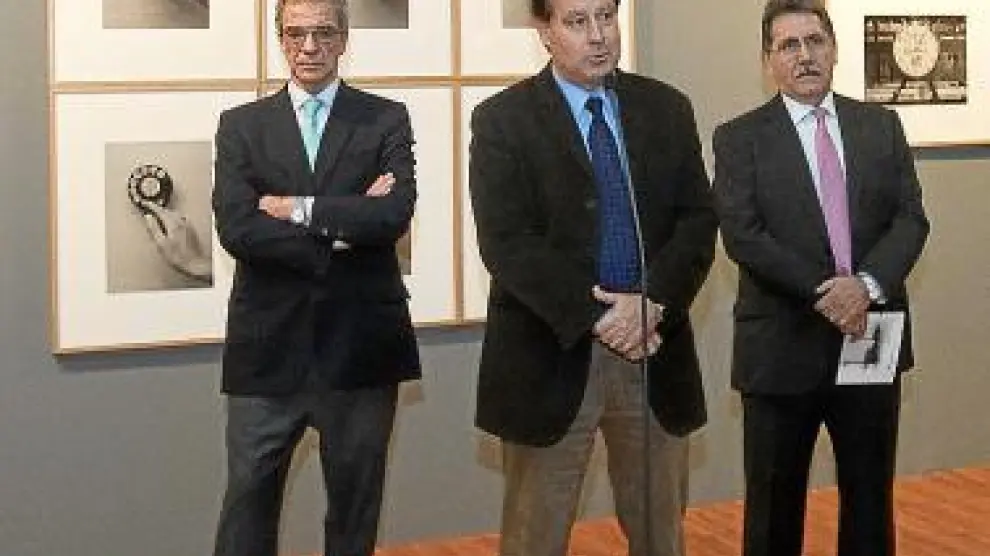 Cesárep Alierta, Jerónimo Blasco y Manuel Teruel, en la inauguración.