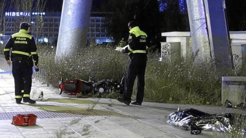 El último accidente mortal con un motorista como víctima se produjo el domingo en Zaragoza.