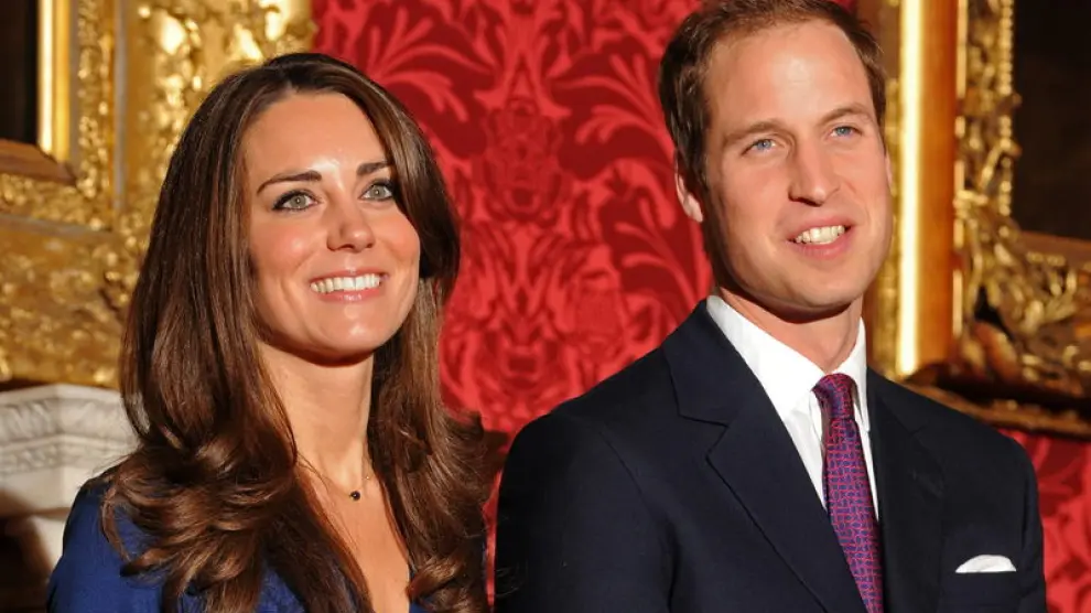 El príncipe Guillermo y su novia, Kate Middleton