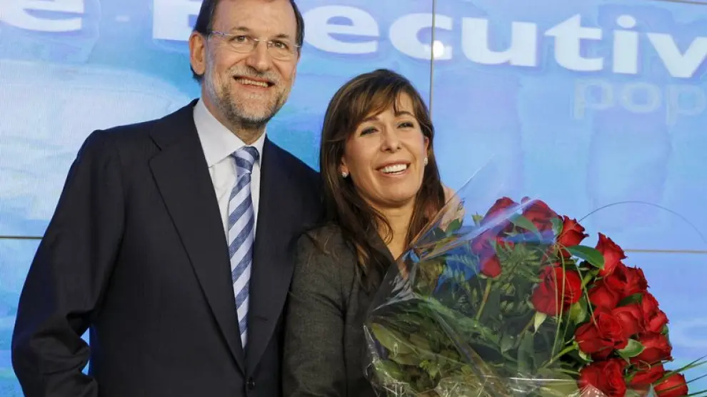 Mariano Rajoy, junto a Alicia Sánchez Camacho