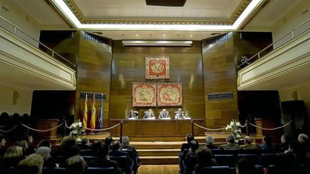 Uno de los últimos actos organizados en el Colegio de Abogados de Zaragoza.
