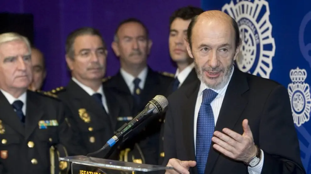 El vicepresidente y ministro del Interior, Alfredo Pérez Rubalcaba