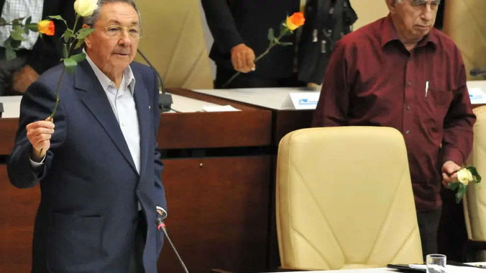 Raúl Castro en la asamblea