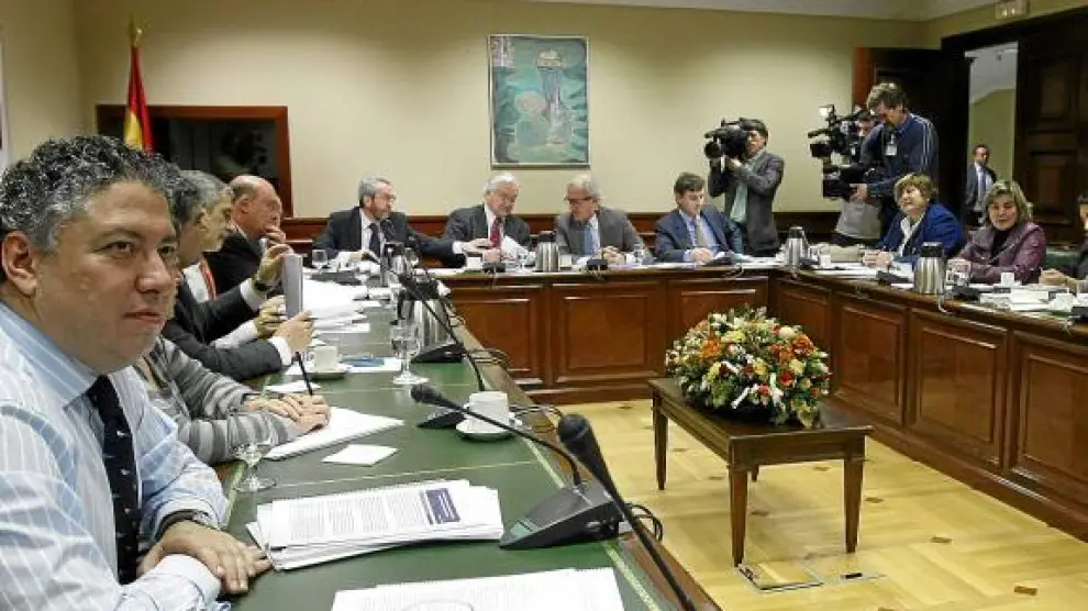 Imagen del pasado jueves de la reunión de la Comisión del Pacto de Toledo en Madrid.
