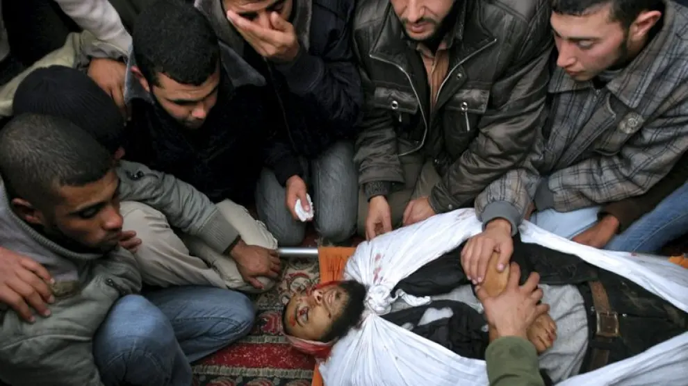 Un miliciano palestino fallecido en Gaza