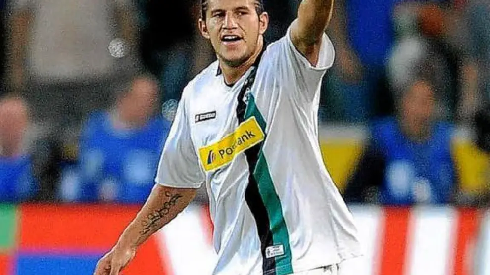 Raúl Bobadilla, argentino del Borussia Moenchengladbach, en un partido reciente en la Bundesliga.