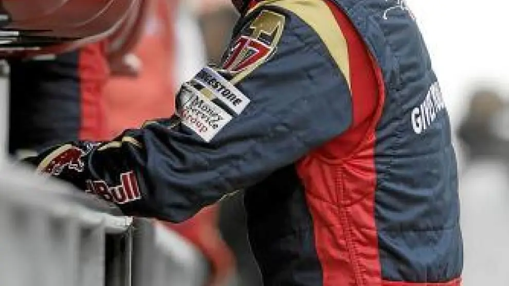 Jaime Alguersuari, en un entrenamiento de Toro Rosso.