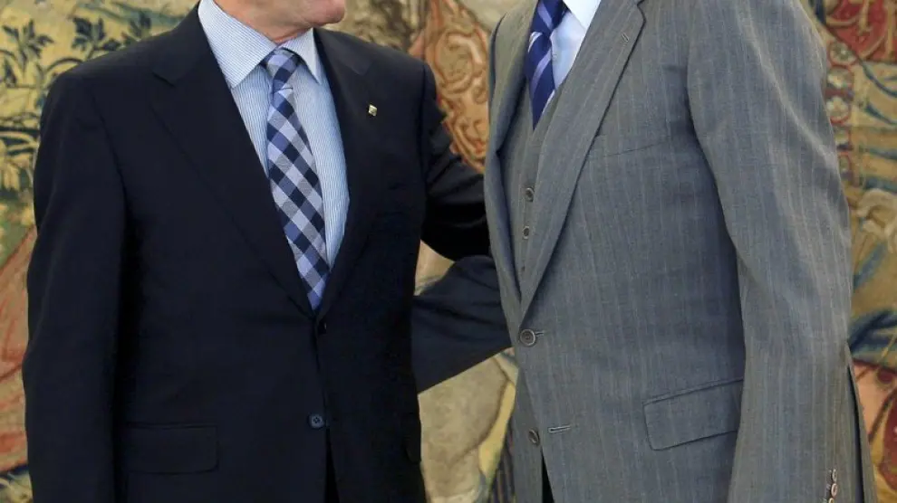 El Rey recibe a Artur Mas en la Zarzuela.