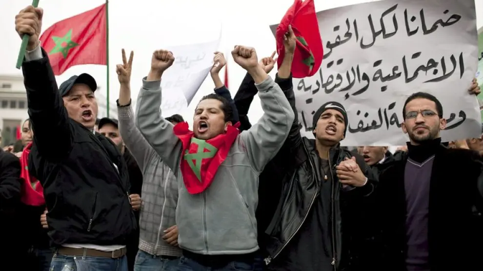 Protestas en Marruecos.