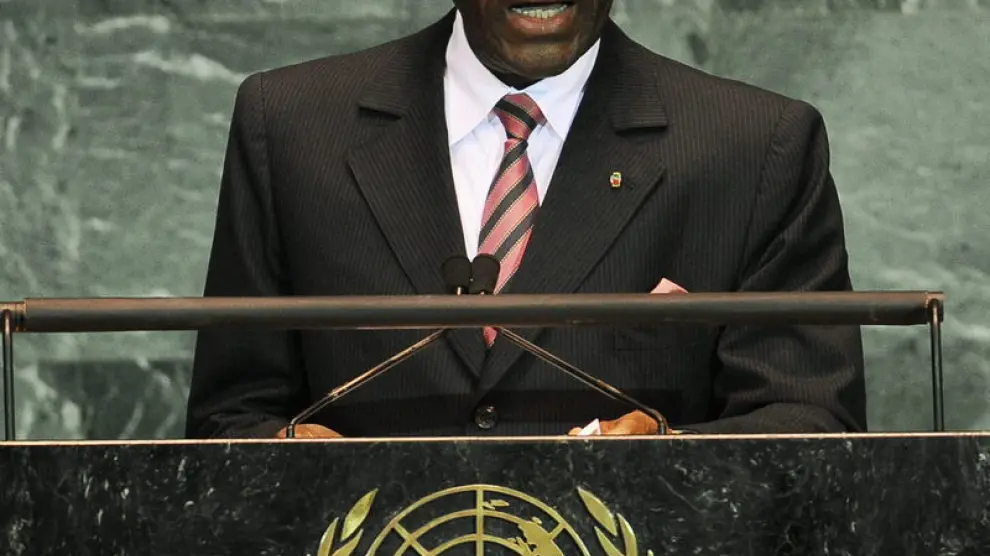 Teodoro Obiang en la sede de la ONU