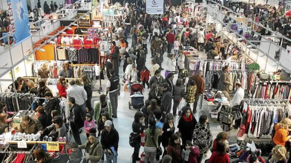 Una de las ediciones de la Feria de Stocks de invierno en Huesca.