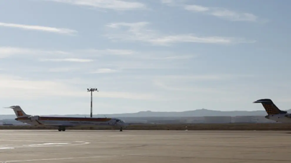 Aviones en el Aeropuerto de Zaragoza