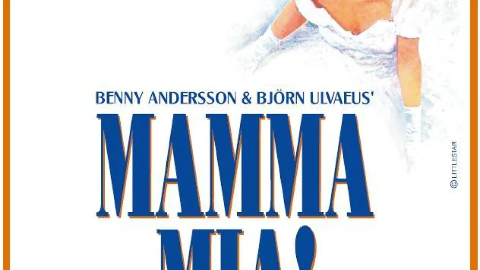 Cartel promocional del musical' Mamma Mia! 2011'.