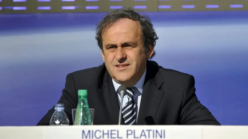 Michel Platini, durante el Congreso de la UEFA