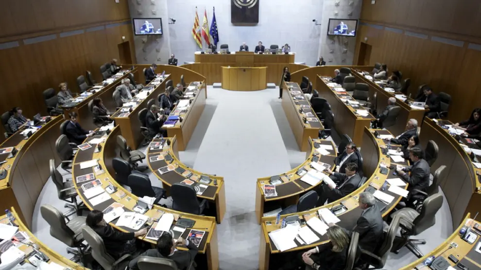 Pleno de las Cortes de Aragón