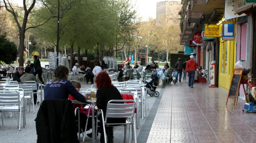 Terrazas en Zaragoza.