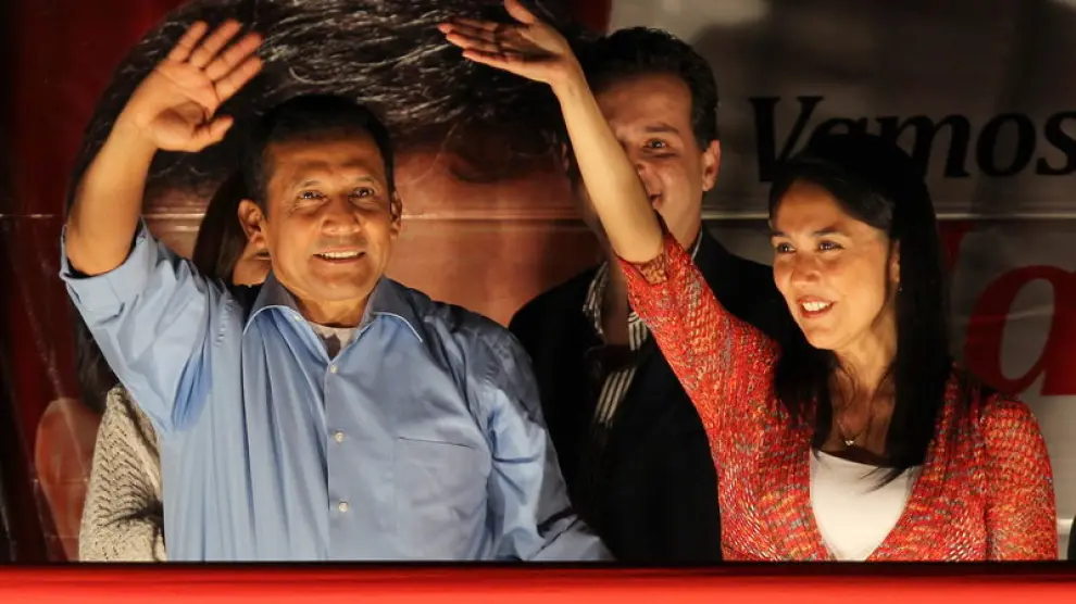El candidato más votado en Perú, el nacionalista Ollanta Humala.