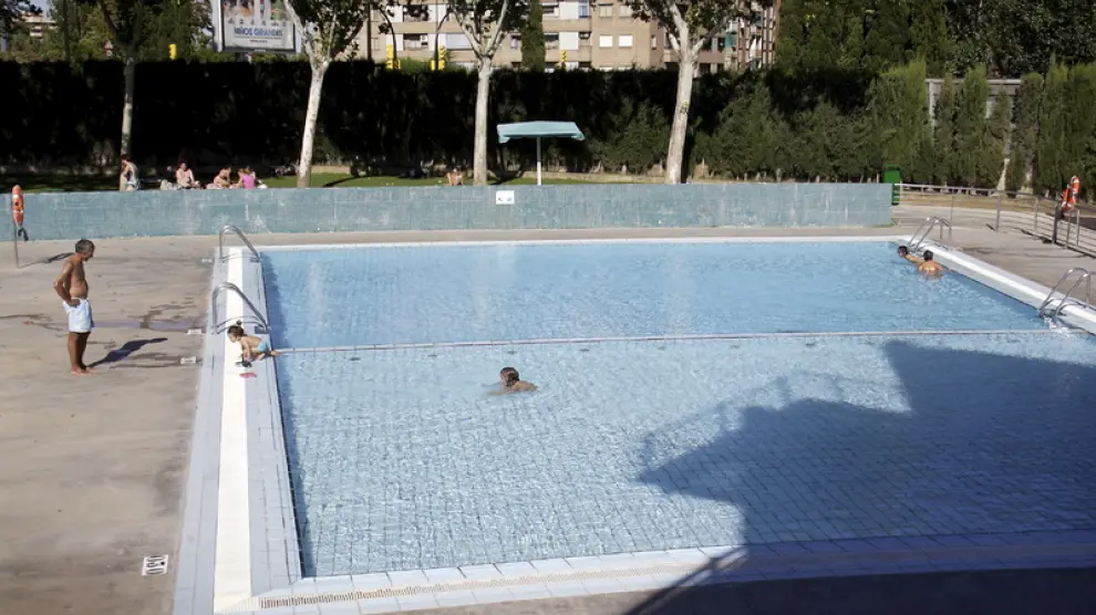 La piscina de Alberto Maestro, el verano pasado