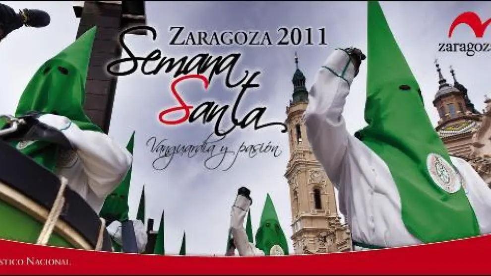Cartel promocional de la Semana Santa 2011 en Zaragoza