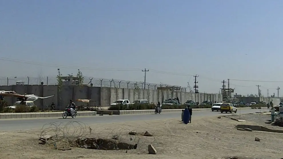 Imagen de la prisión de Kandahar, de donde se han escapado los talibanes