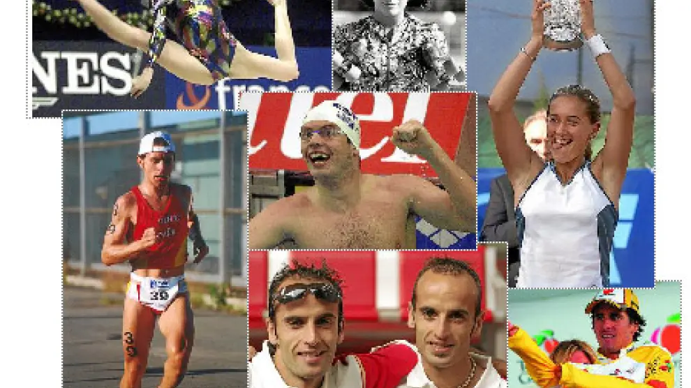 Algunos de los grandes deportistas aragoneses