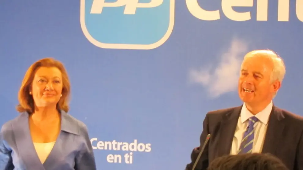 Luisa Fernanda Rudi y Eloy Suárez tras las elecciones del 22-M
