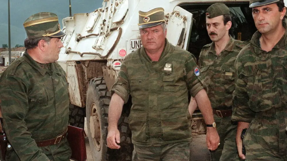Imagen de archivo del criminal de guerra  Ratko Mladic
