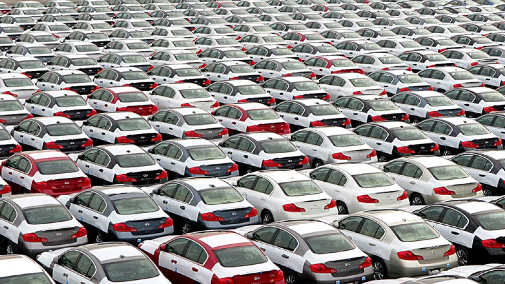 El peso de la exportación del automóvil en Aragón ha bajado al 44% respecto al 54% del histórico año 2007