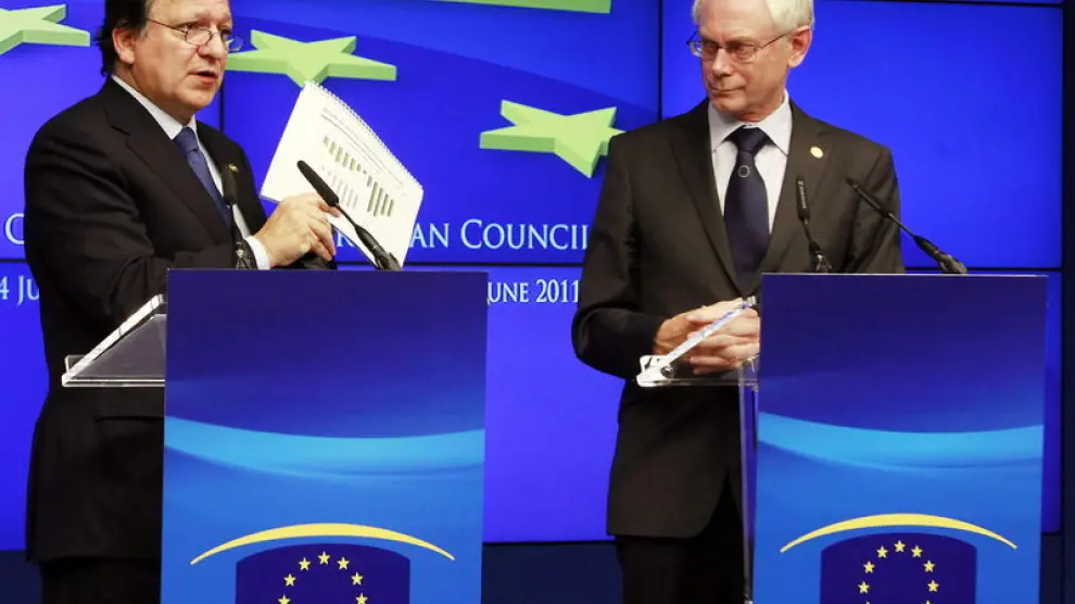 Van Rompuy y Durao Barroso