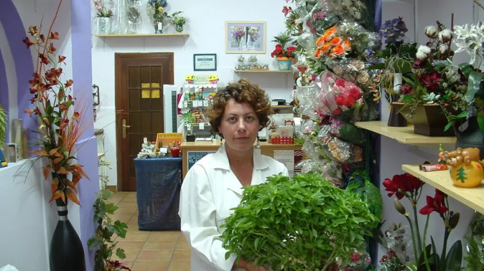 Berta Paraíso, propietaria de la floristería