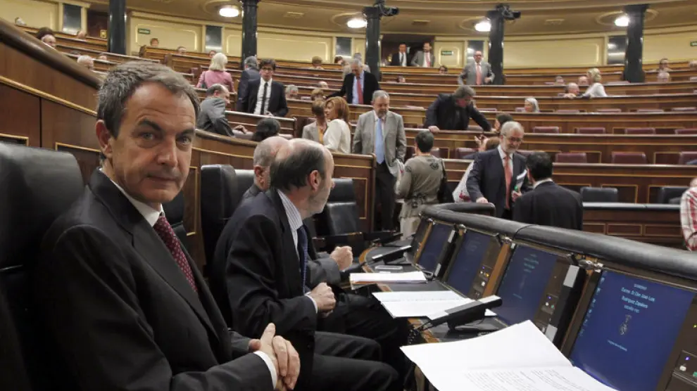 José Luis Rodríguez Zapatero en el Congreso de los Diputados
