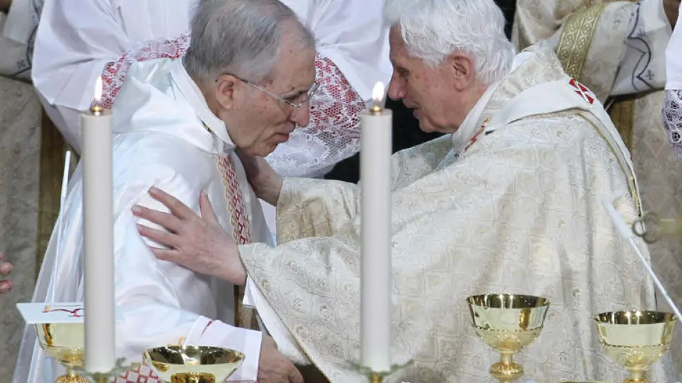 Benedicto XVI y el cardenal Rouco