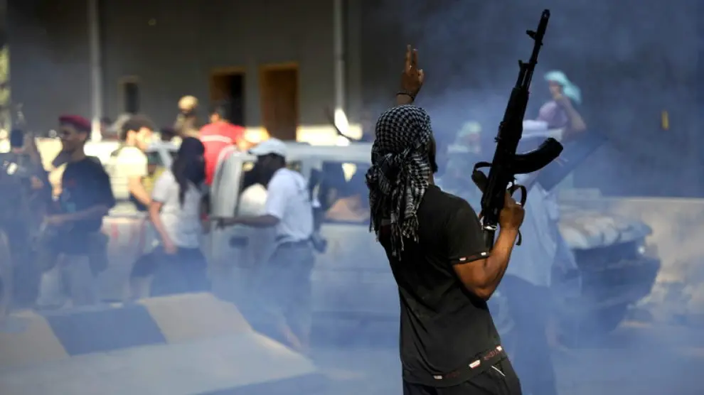 Disturbios en las calles de la capital libia