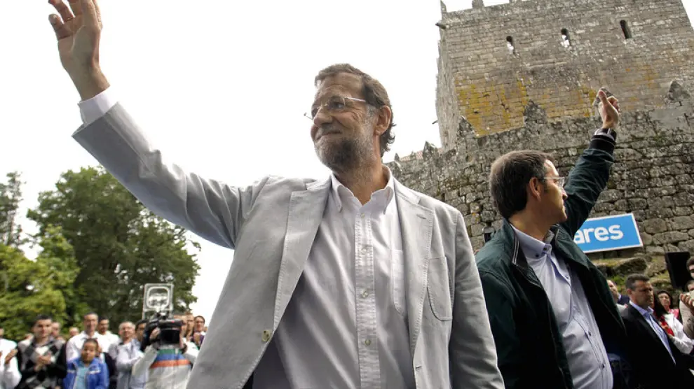 Mariano Rajoy con Núñez Feijoo