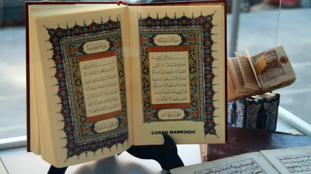 Detalle de un Corán marroquí