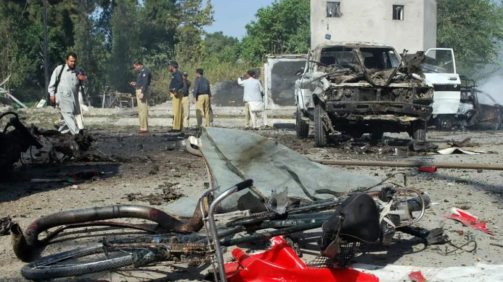 Imagen del lugar del atentado en la ciudad paquistaní de Quetta