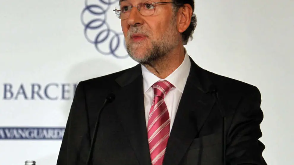 Rajoy, en una comida-coloquio en Barcelona