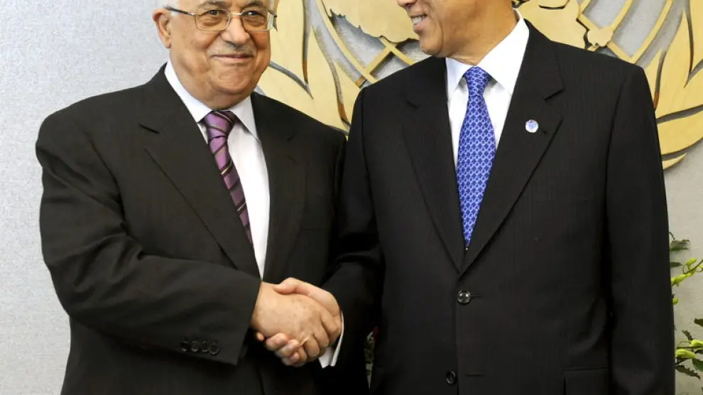 Abbas y Ban Ki-Moon