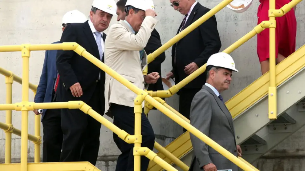 El vicepresidente seguro del Gobierno en su visita a la planta depuradora de Algeciras