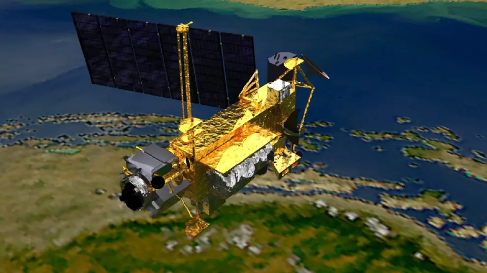 Imágen del satélite, facilitada por la NASA