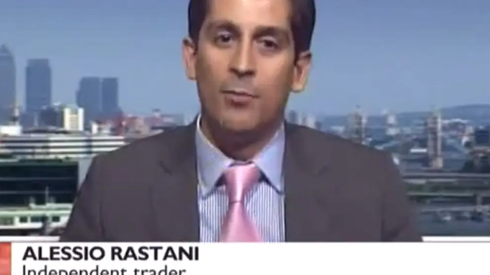 Alessio Rastani, durante la entrevista en la BBC
