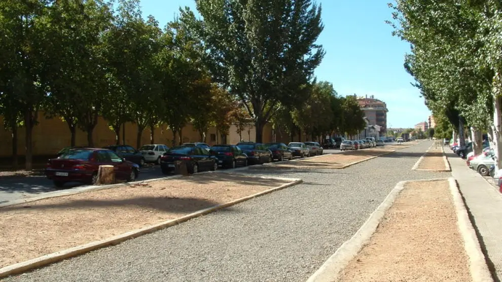 Vía Verde en el barrio de 'La Encarnación' en Huesca
